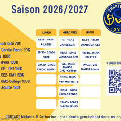 Bienvenue à l'US Gym Chanteloup : infos horaires, tarifs et inscription